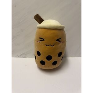 Boba Plush Bubble Tea Plushie Pillow Milk Tea Cup Kawaii Hugging Plush 12" Rare
